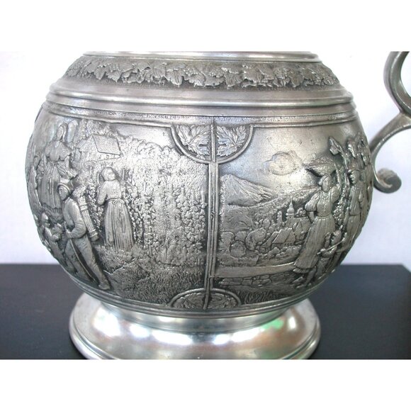 Antique Artina SKS Zinn Pewter Pitcher - Picture 8 of 15